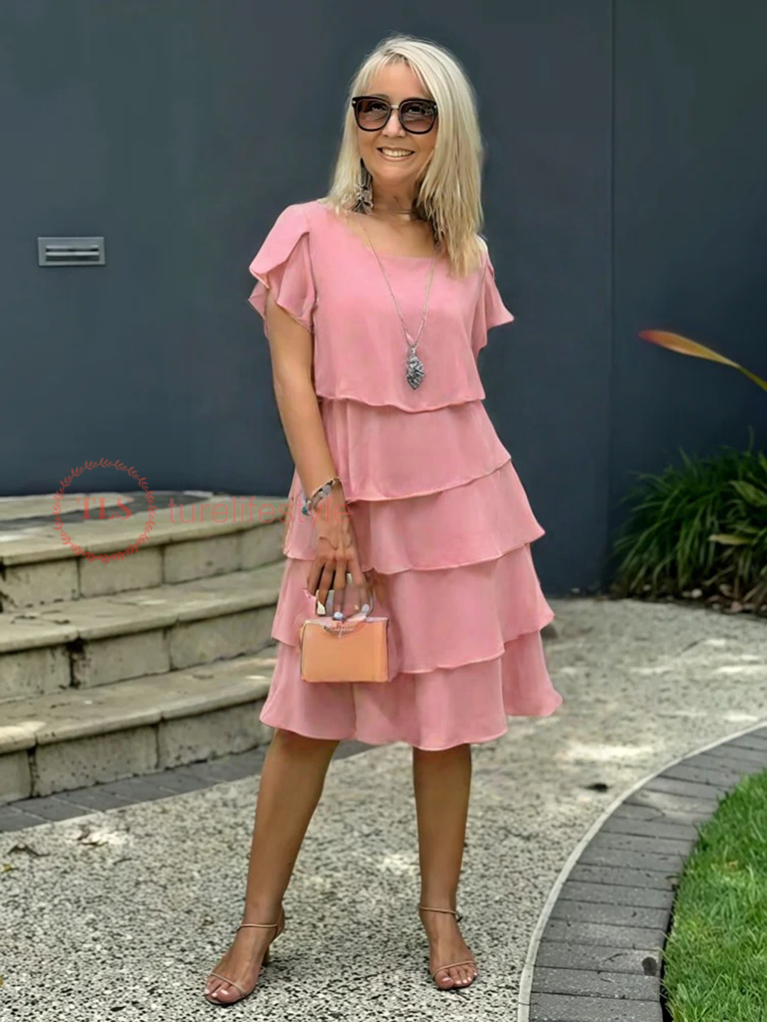 Paige™ - Lockeres Chiffonkleid