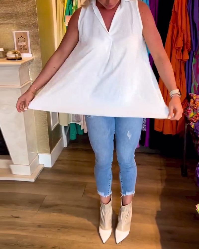 Alana™ - Zeitloses Rüschenloses Top