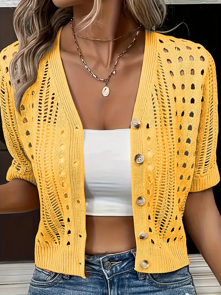 Kendall™ - Trendy Kurzarm-Cardigan