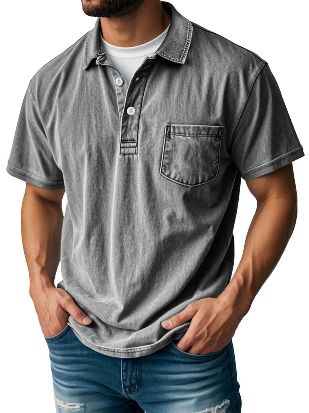 Sebastien™ - Herren Casual Vintage Polo-Shirt