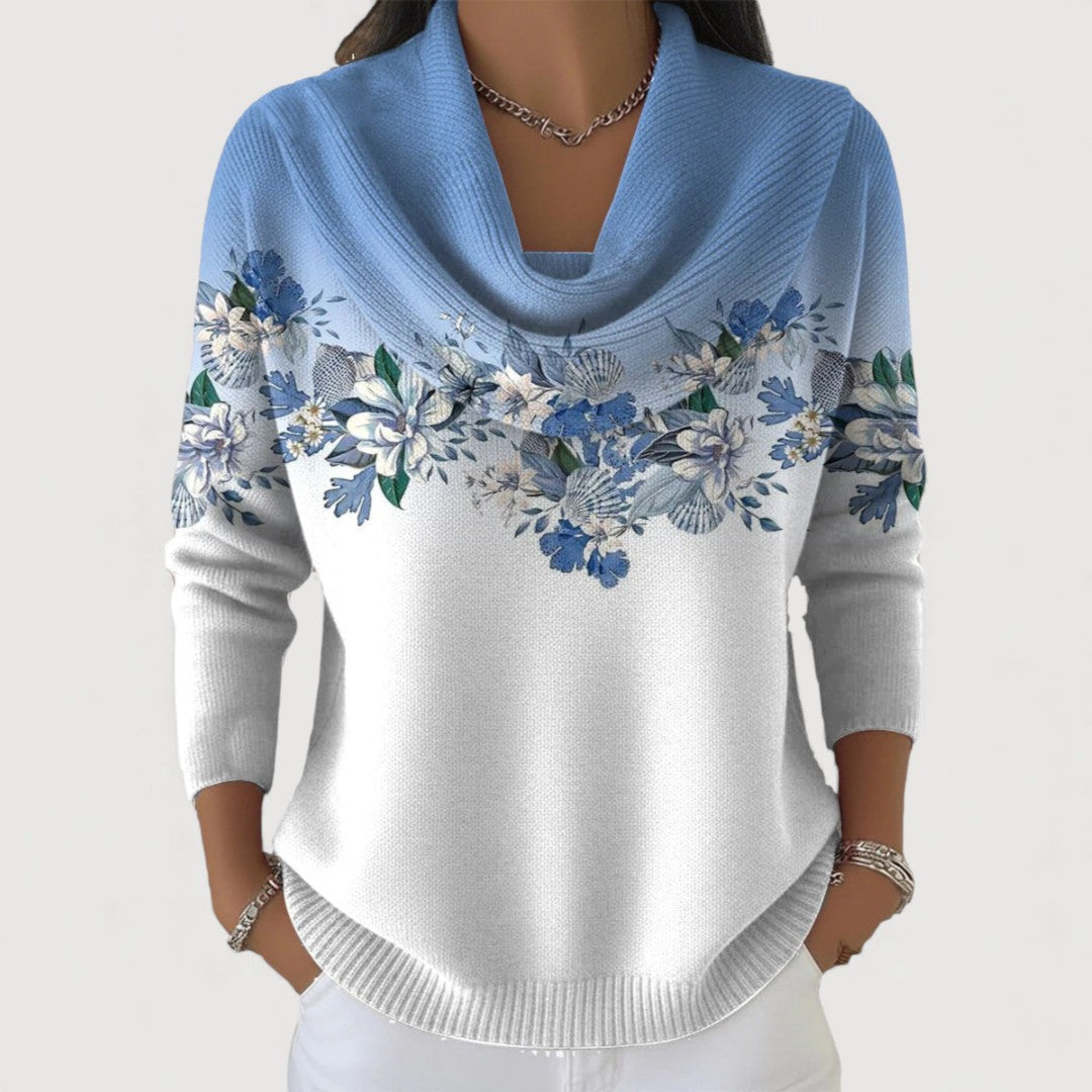 ANNA – ELEGANT BLOOM COMFORT PULLOVER