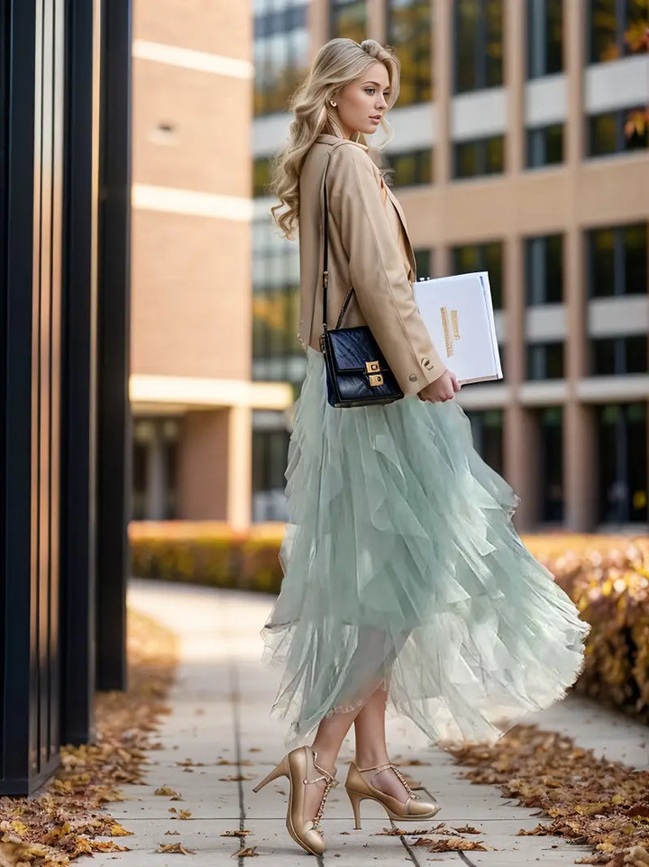 Cecil™ - Stilvoller Mesh-Layered Tutu-Rock