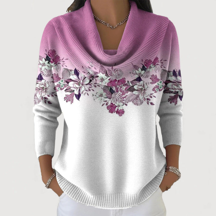 ANNA – ELEGANT BLOOM COMFORT PULLOVER