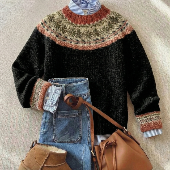 JANE – VINTAGE FAIR ISLE STRICKPULLOVER