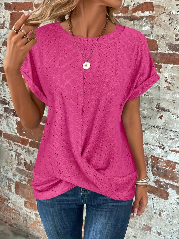 Carrie™ - Bequemes T-Shirt mit Twist-Saum