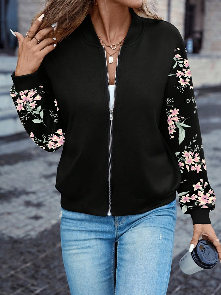 Thea™ - Trendy Floral Print Jacke