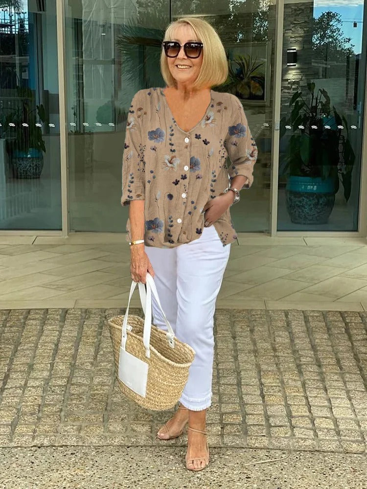 Romilly™ – Lässige Blumenbluse