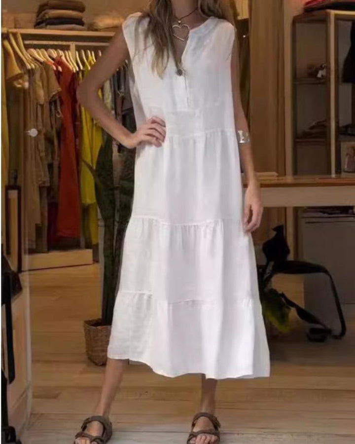 Aromea™ - Ärmelloses Leinenkleid