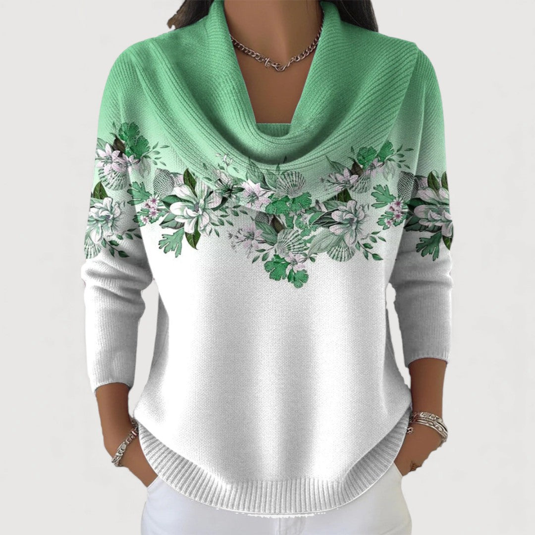 ANNA – ELEGANT BLOOM COMFORT PULLOVER