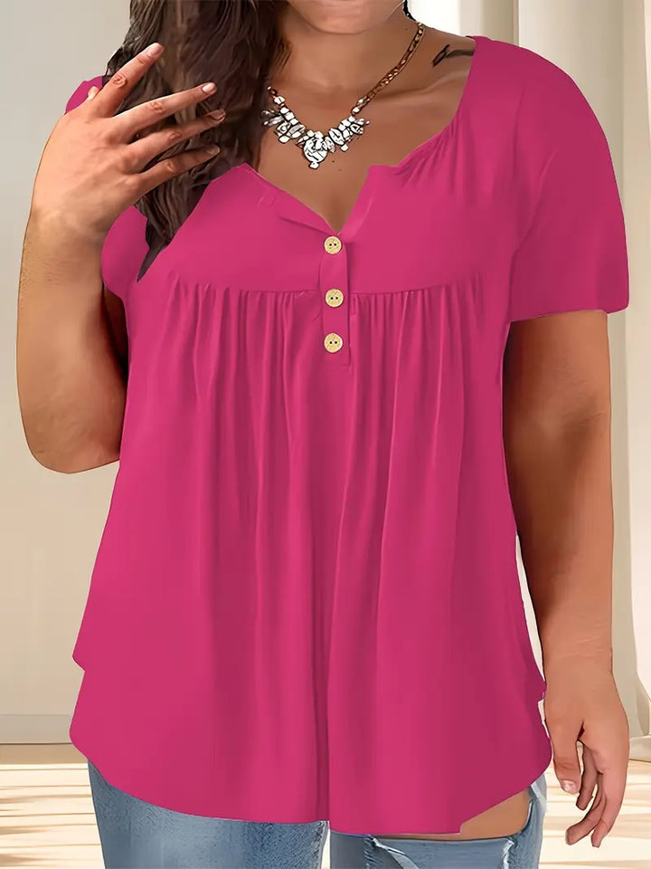 Zoey™ - Schicke Plissee-Bluse in Übergröße