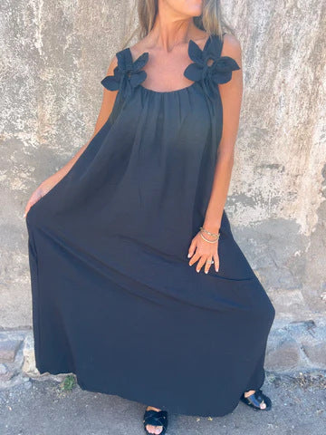 Stacey™ - Geblümtes Kleid mit U-förmigem Ausschnitt