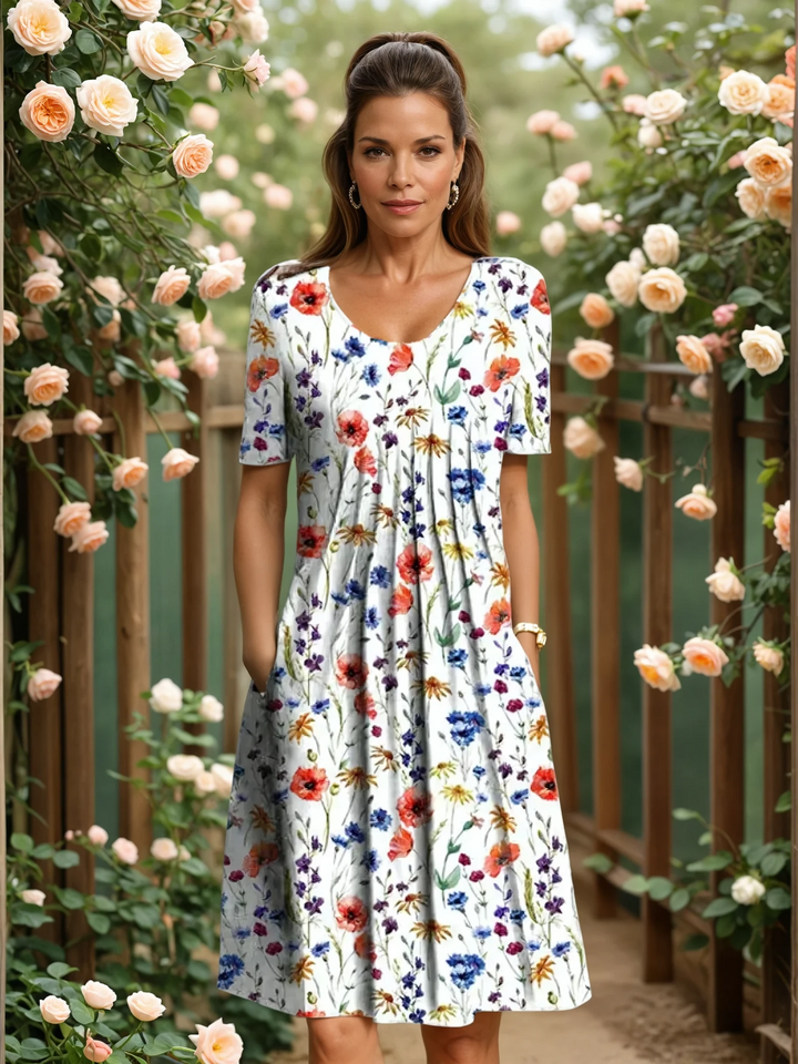 BROOKE – FLORAL GARDEN MIDI-KLEID