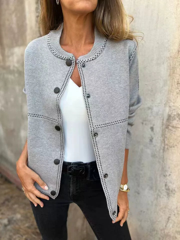Jane™ - Klassische Strickjacke mit Knopfleiste