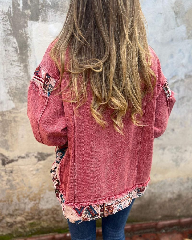 Eva™ - Denim Patchwork Freizeitjacke