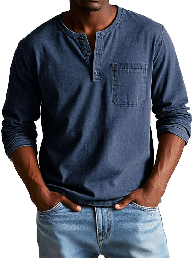 Ellis™ - Vintage Henley Shirt