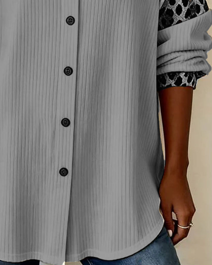 VALÉRIE – LÄSSIGES HEMD MIT ÄRMELN MIT TIERMOTIV