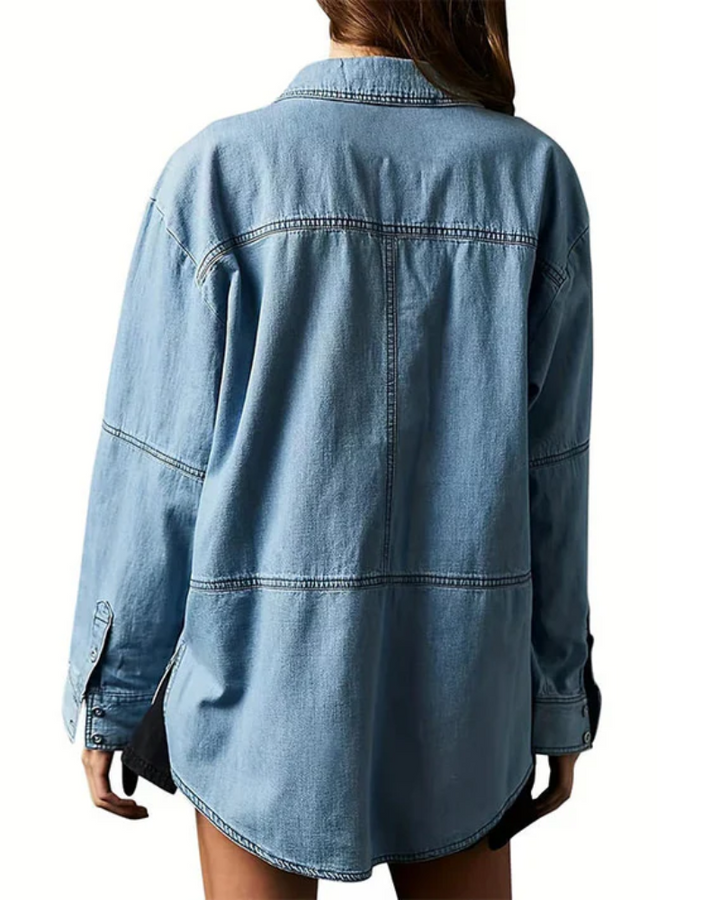 Micah™ - Oversized Denim Pullover