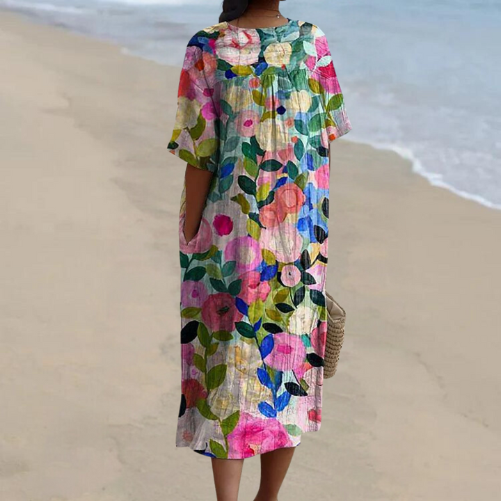 Miles™ - Damen Buntes Blumenkleid