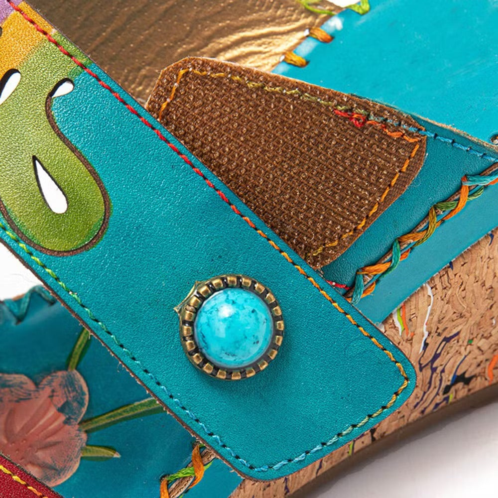 Broceliande™ - Orthopädische Komfort-Sandale mit Absatz