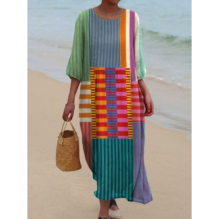 Katrin™ - Geometrisches Kleid im Vintage-Stil für Frauen