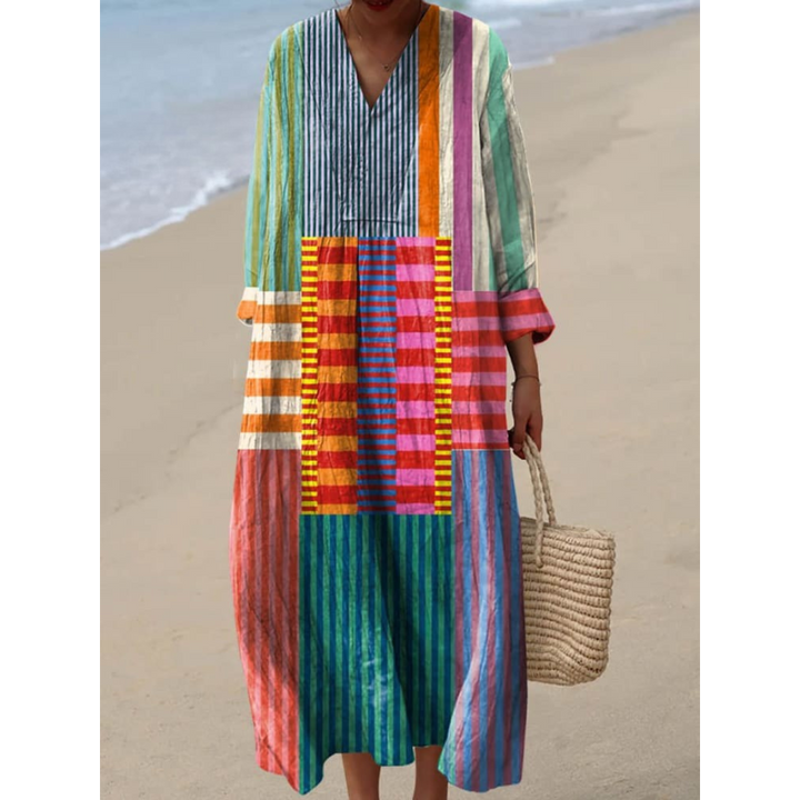 Katrin™ - Geometrisches Kleid im Vintage-Stil für Frauen