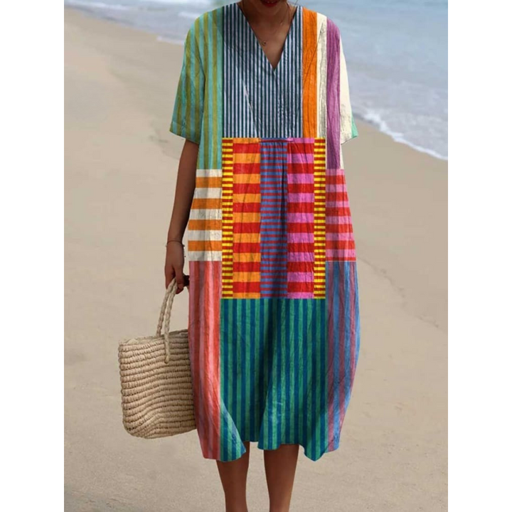 Katrin™ - Geometrisches Kleid im Vintage-Stil für Frauen