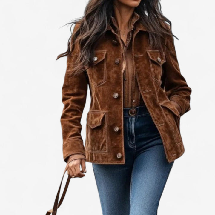 LUCIE – KURZE SAMTJACKE IM VINTAGE-STIL