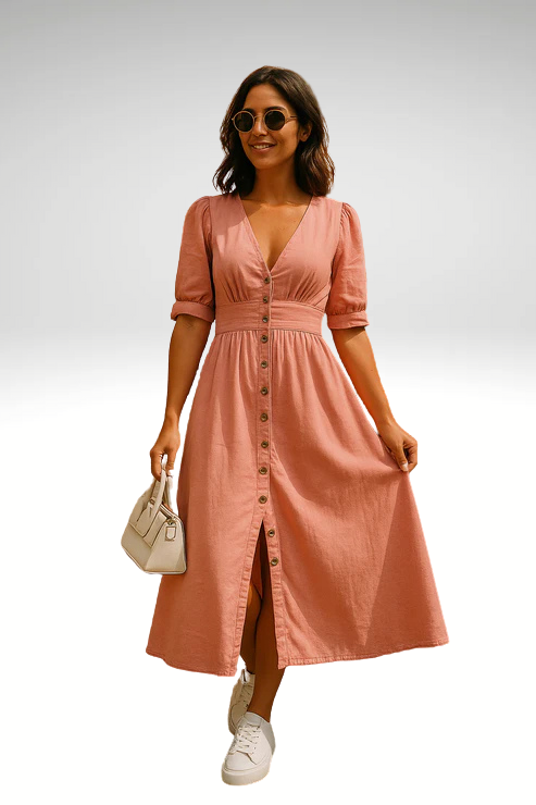 Amira™ - Elegantes Denim-Kleid