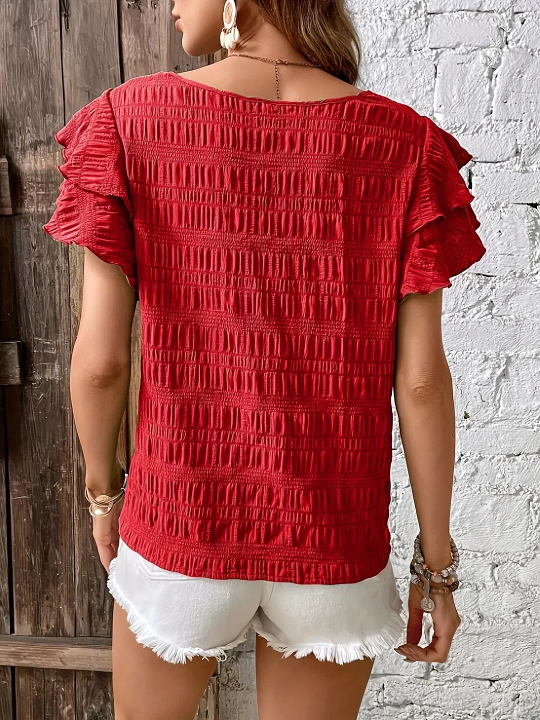 Charmaine™ | Leichte & Luftige Bluse mit Spaß-Rüschen