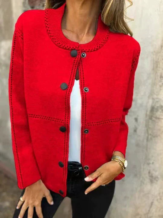 Jane™ - Klassische Strickjacke mit Knopfleiste