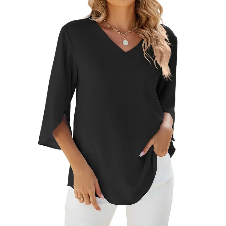 Belinda™ | V-Ausschnitt Bluse
