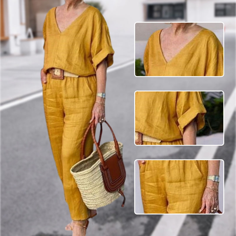 Claire | Luxe Entspanntes Zweiteiliges Outfit