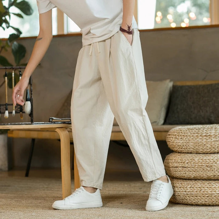 Arin - Minimal Cotton Trousers