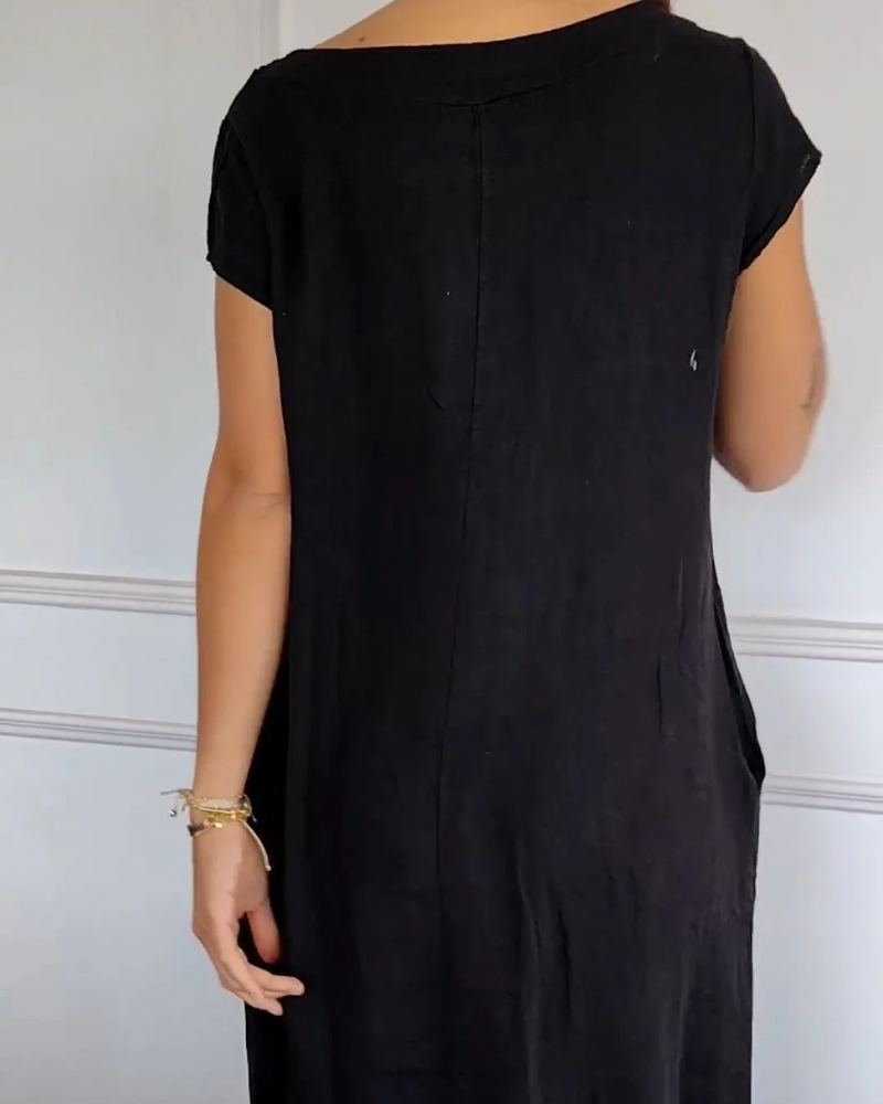 Brenna™ – Lässiges Baumwollkleid